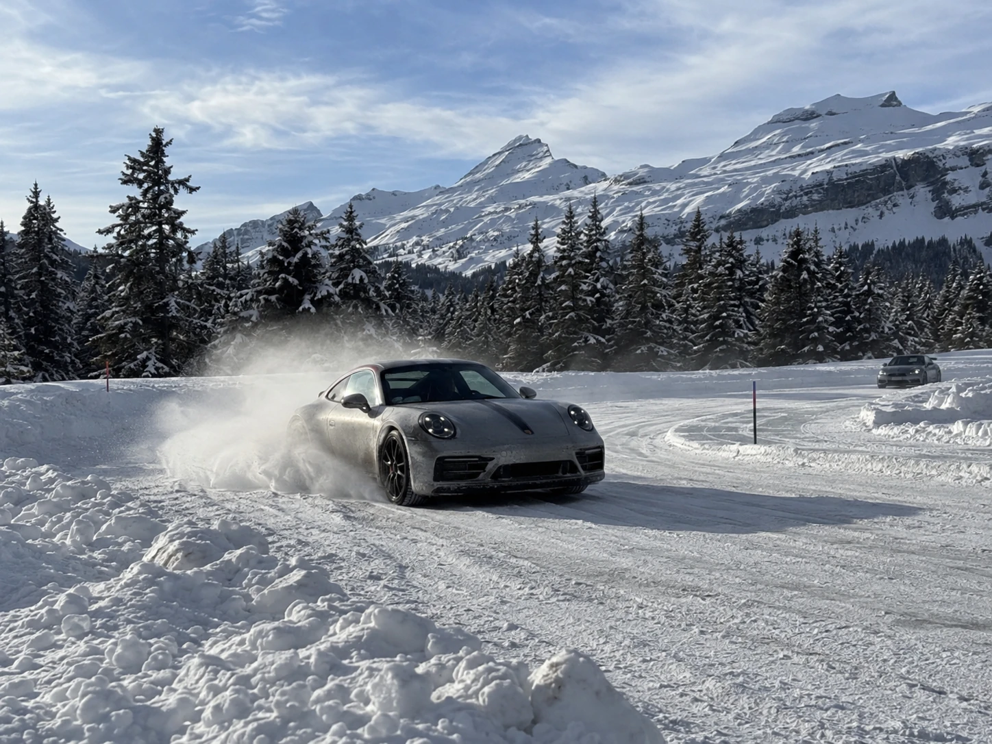 Pilotage sur glace à Flaine